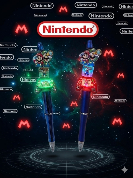 Hand Crafted Other - Mario & Luigi Controller Pen- Free Refill Included
